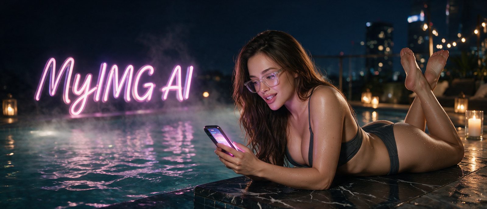 Wirtualna modelka wygenerowana przez AI w letniej stylizacji — grafika artykułu „MyIMG.ai: alternatywy”