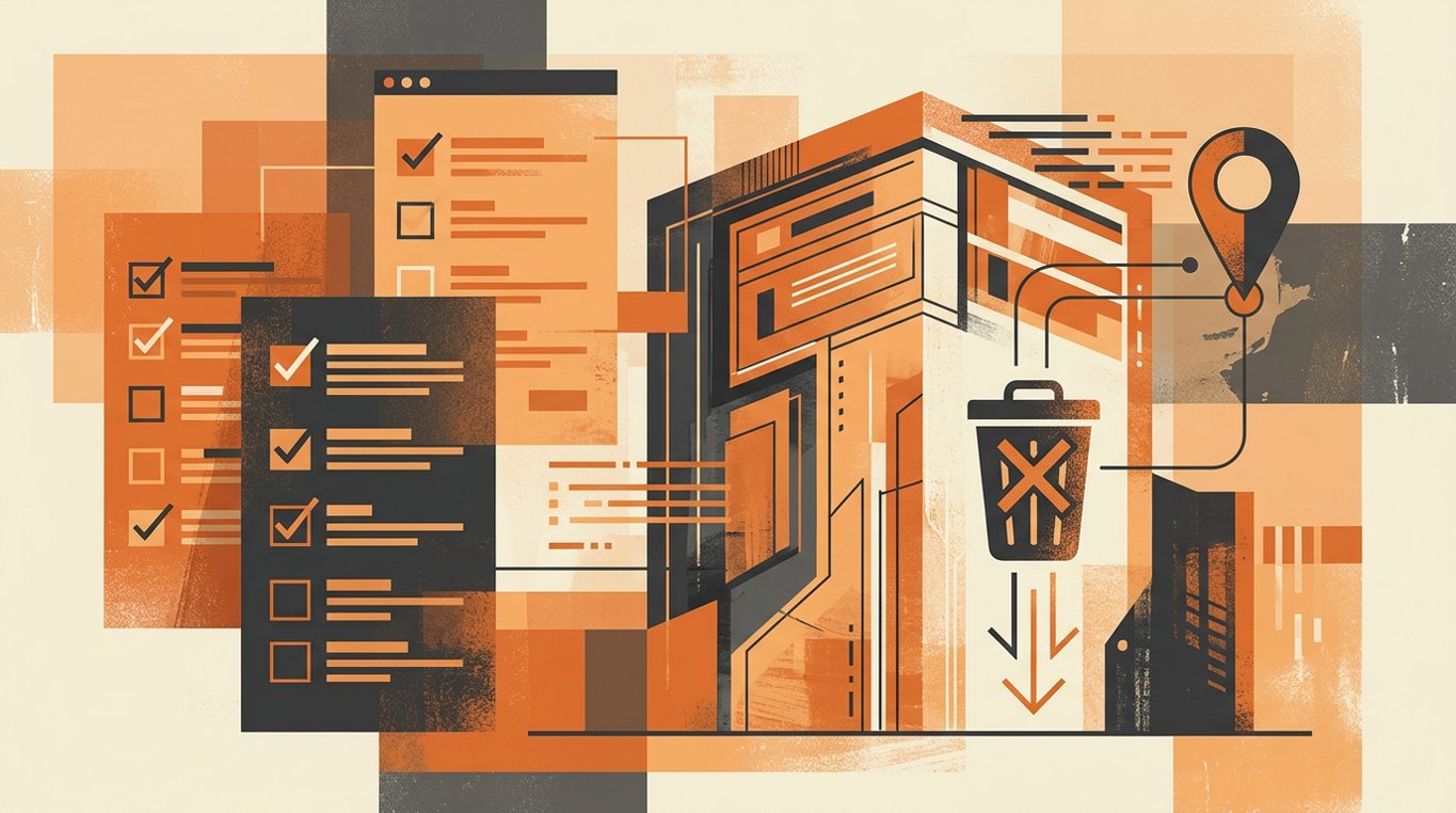 Ilustracja prywatności: kłódka nad galerią zdjęć i lista uprawnień — grafika artykułu o ochronie danych