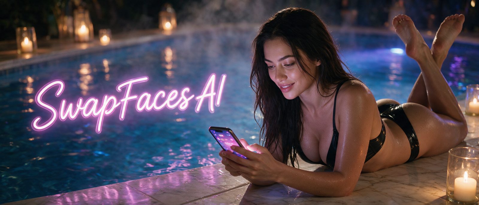 Wirtualna modelka wygenerowana przez AI w letniej stylizacji — grafika artykułu „SwapFaces.ai: opinie i nota z testu”